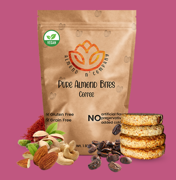 Pure Almond Bites Coffee - 3 Packs