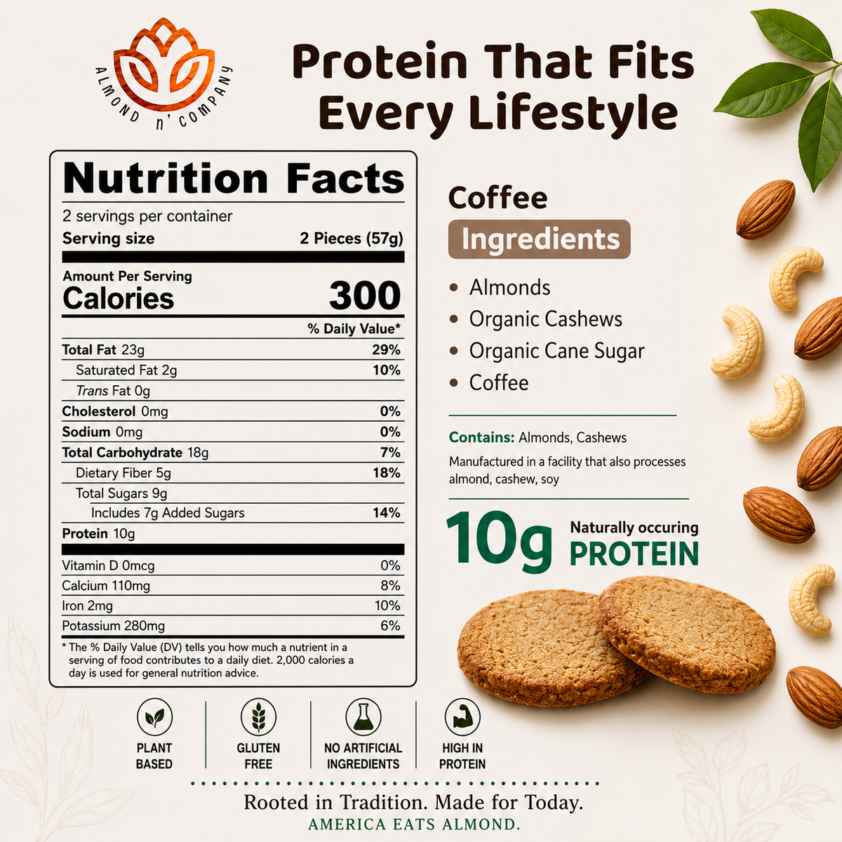 Pure Almond Bites Coffee - 2 Packs