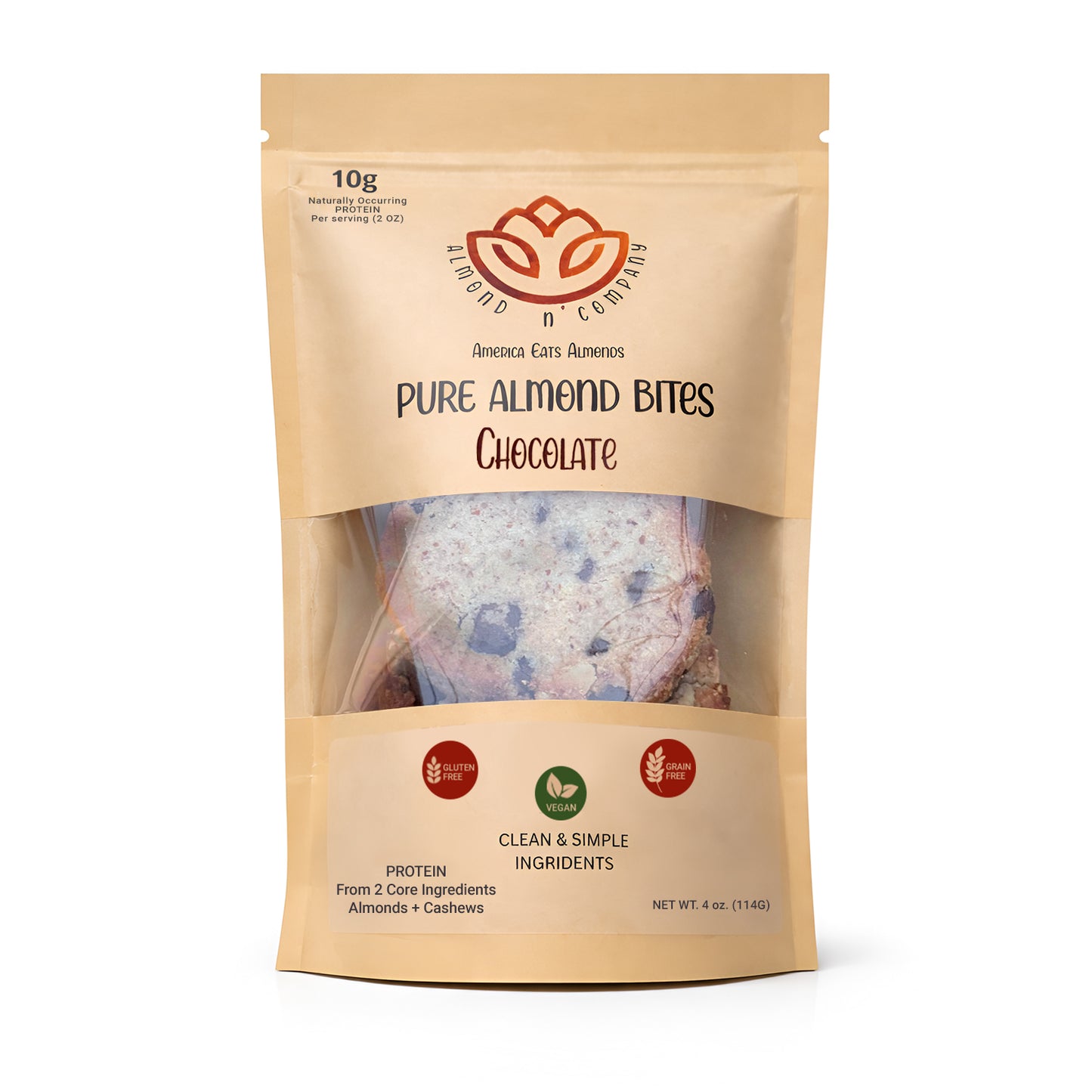 Pure Almond Bites Chocolate Chip - 2 Packs