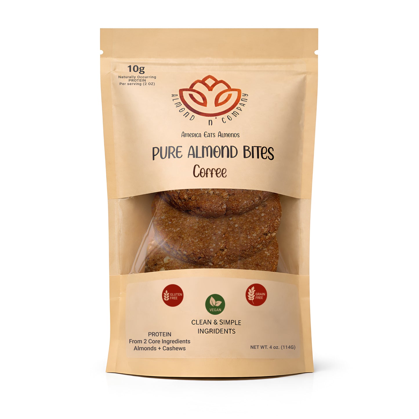 Pure Almond Bites Coffee - 2 Packs