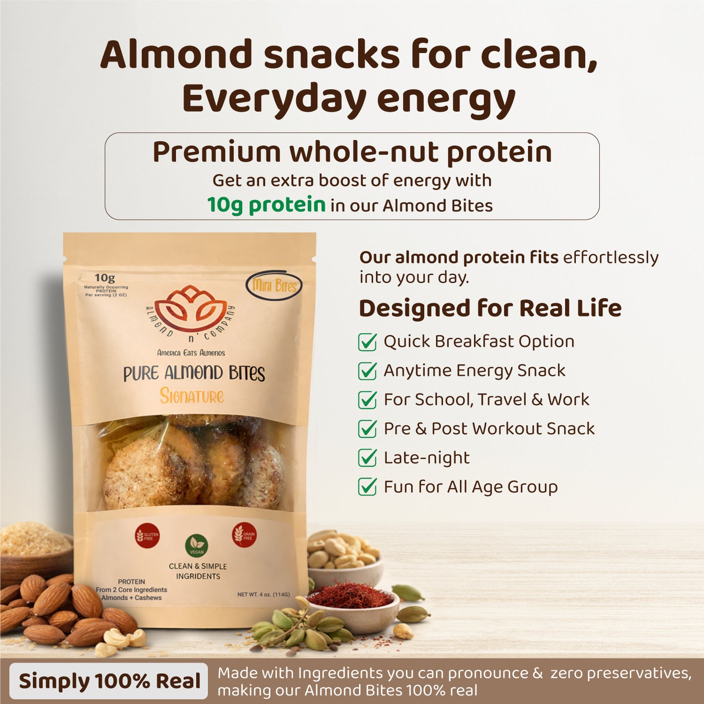 Pure Almond Bites Minis - Signature (2 Pack)
