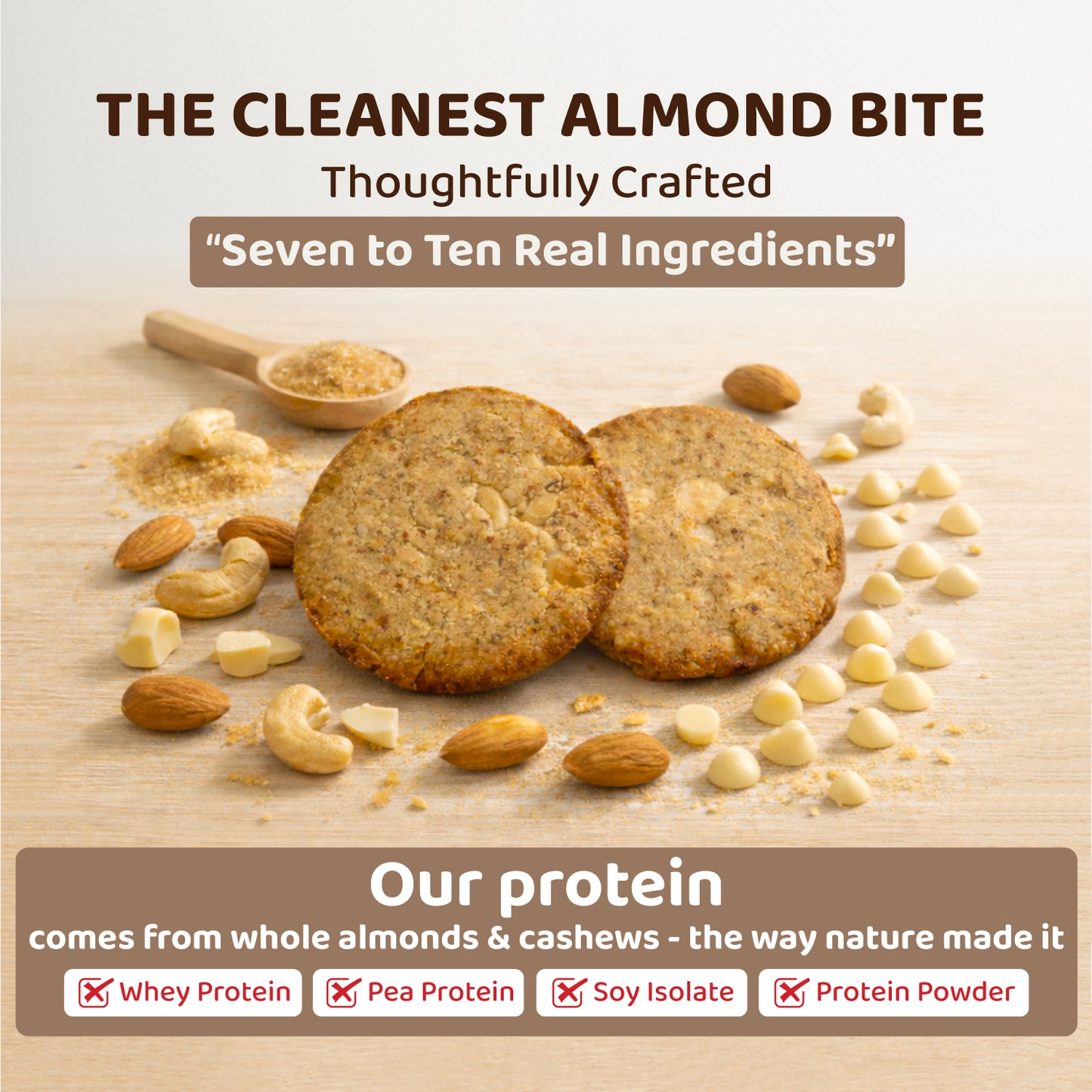 Pure Almond Bites White Chocolate Chips - 2 Packs