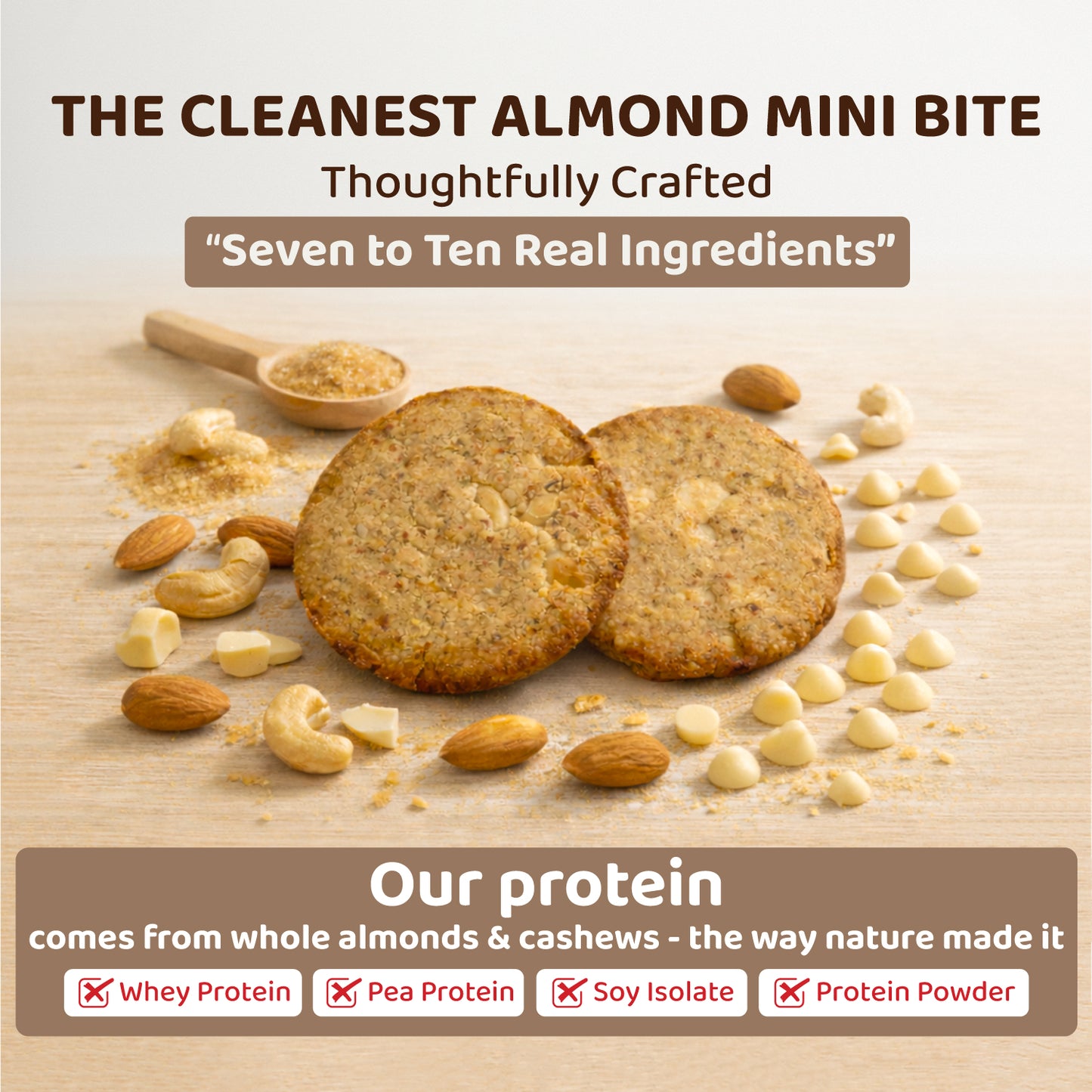 Pure Almond Bites Minis - White Chocolate (2 Packs)