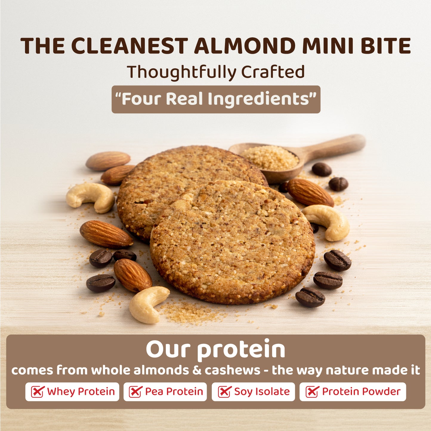 Pure Almond Bites Minis - Coffee (2 Packs)